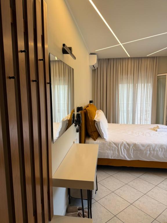 Room with wooden details